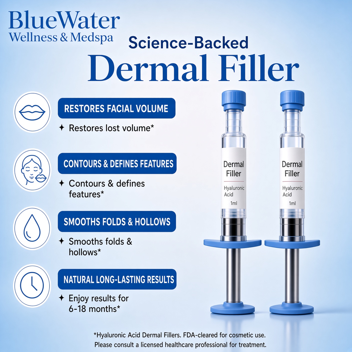 Dermal Filler at BlueWater Wellness in Ponte Vedra, FL